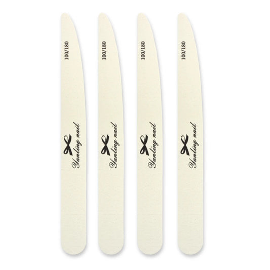 The Essential 100/180 Grit Nail File for Natural Nails(4-Pack)