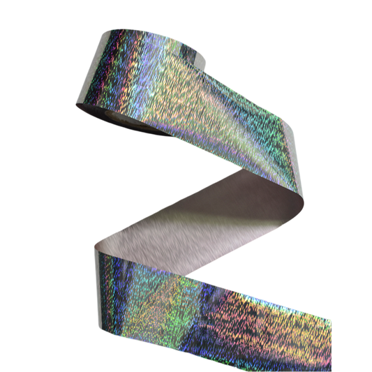 100m Holographic Laser Silver Lines Nail Foil 840