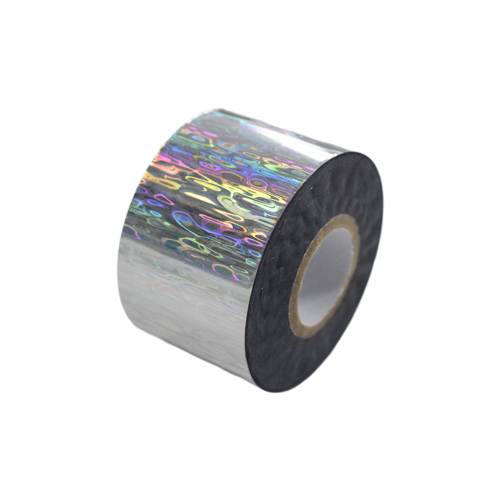100m Oil Slick Holographic Nail Foil - Psychedelic Water Ripple Transfer Paper JK3