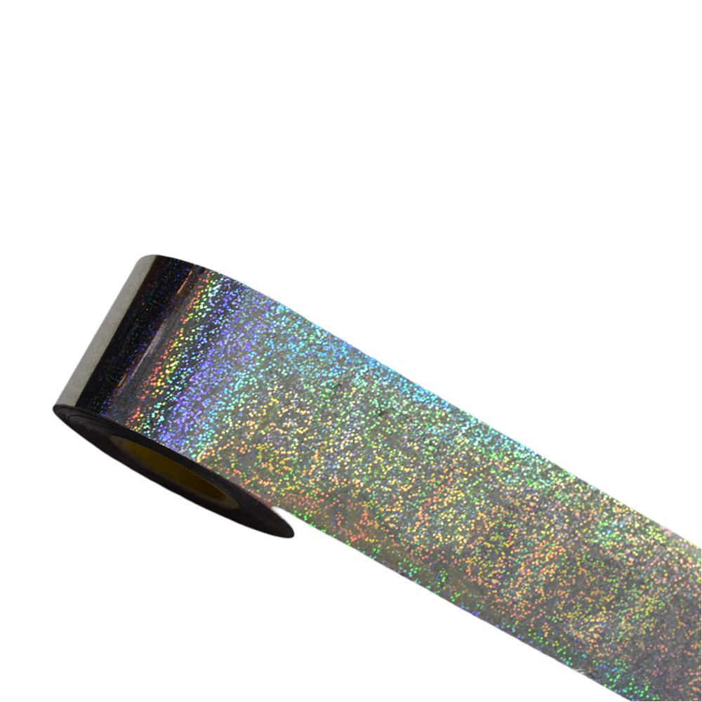 100m Sparkly Holographic Glitter Nail Foil Roll 845