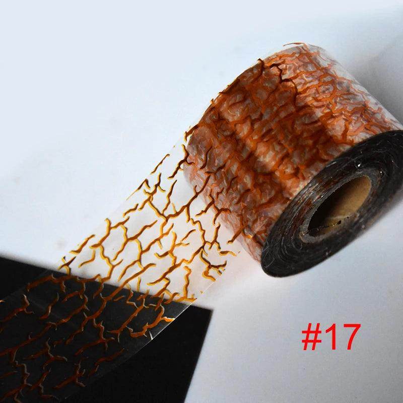 100meters Holographic Zebra Print Nail Transfer Foil Paper - Nail MAD