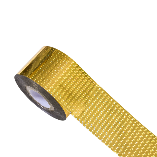 120m 3D Gold Sequin Nail Foil - Dazzling Metallic Effect for Studded Nail Art