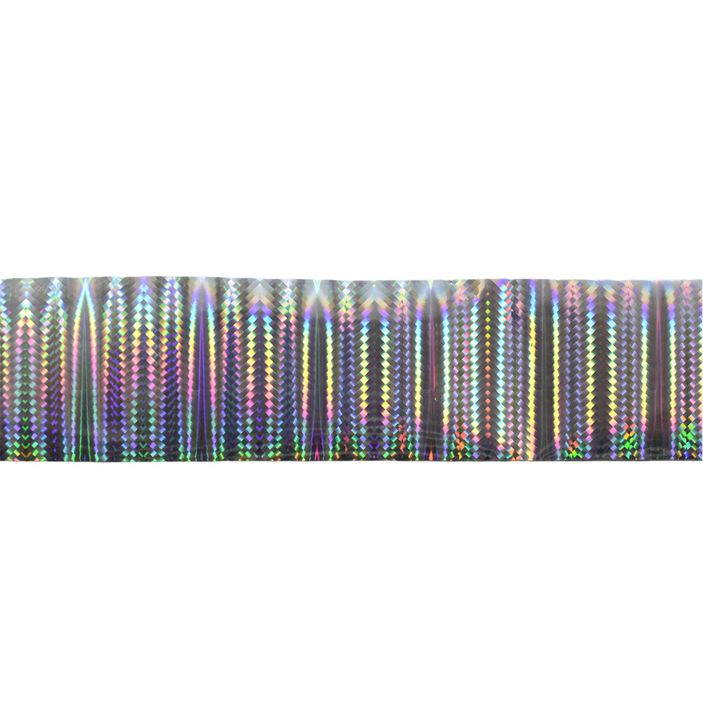 120m Futuristic Carbon Fiber Holographic Nail Foil | Woven Holo DIY Nail Art 2003