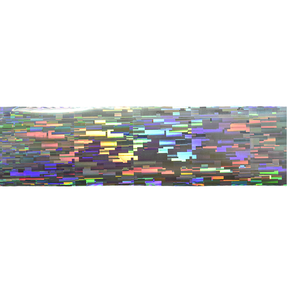120m Pixel Glitch Holographic Nail Foil | Digital Mosaic Nail Art Transfers 2013