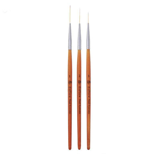 15/20/25mm 3pcs Nail Art Liner Brush Ultra Fine Brush Painting Drawing Pen Manicure Tool - Nail MAD