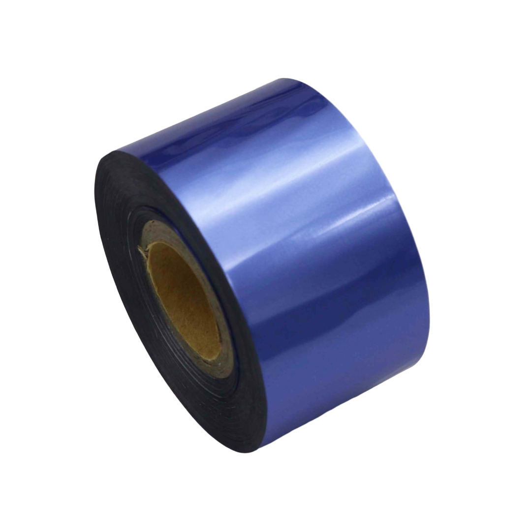 Blue Metallic Nail Foil Roll – 120m Chrome Transfer Foil for Nails