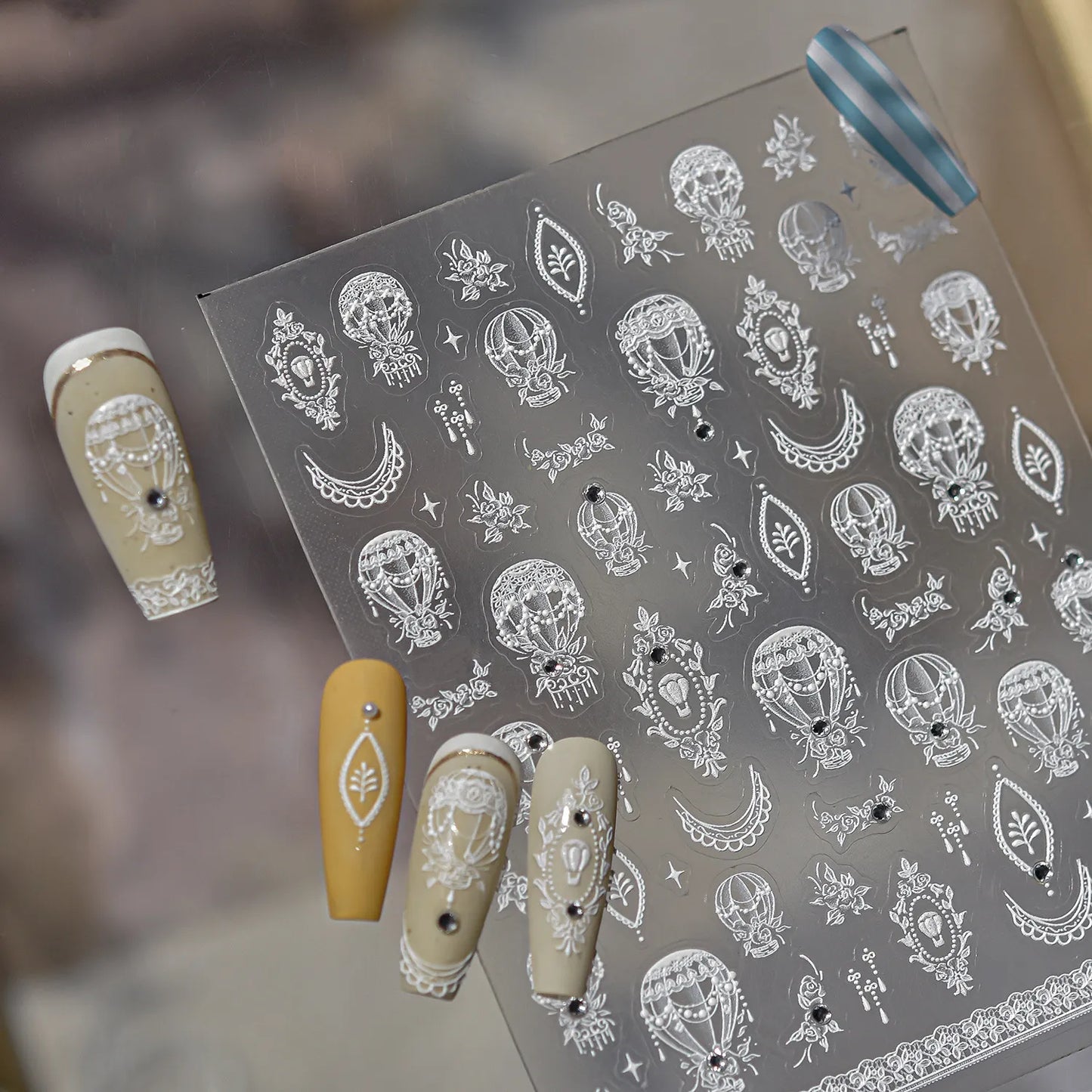 5D Hot Balloon Nail Stickers | Regencycore