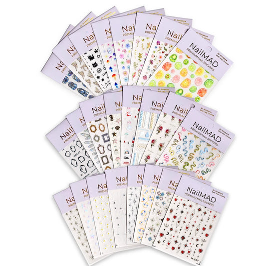 Top 24 Best Seller Kit - Premium Nail Art Stickers (Black Friday Only)