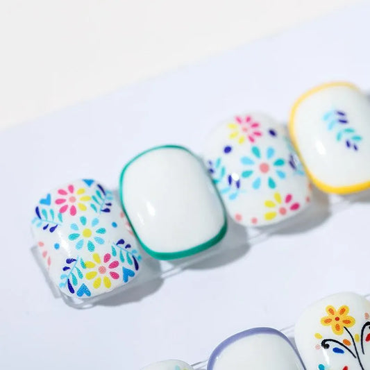 Floral Nail Art Stickers Adhesive Flower Vines Sticker Decals KX206