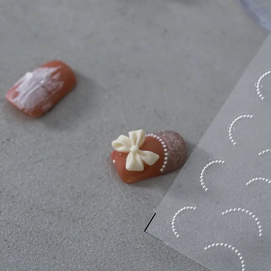 French Line Nail Art Stickers Bend over Lines Adhesive Sticker Decals TS937