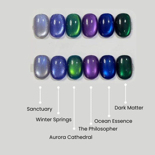 Galaxy Cat Eye Magnetic Gel Polish - Velvet Aurora Effect 12ml