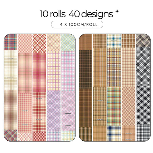 Heritage Plaid & Gingham Nail Foil Collection - 386