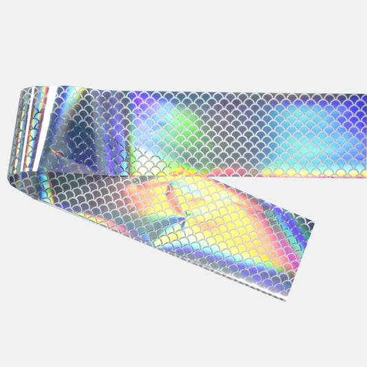 Holographic Mermaid Scale Nail Foil Strip 100cm