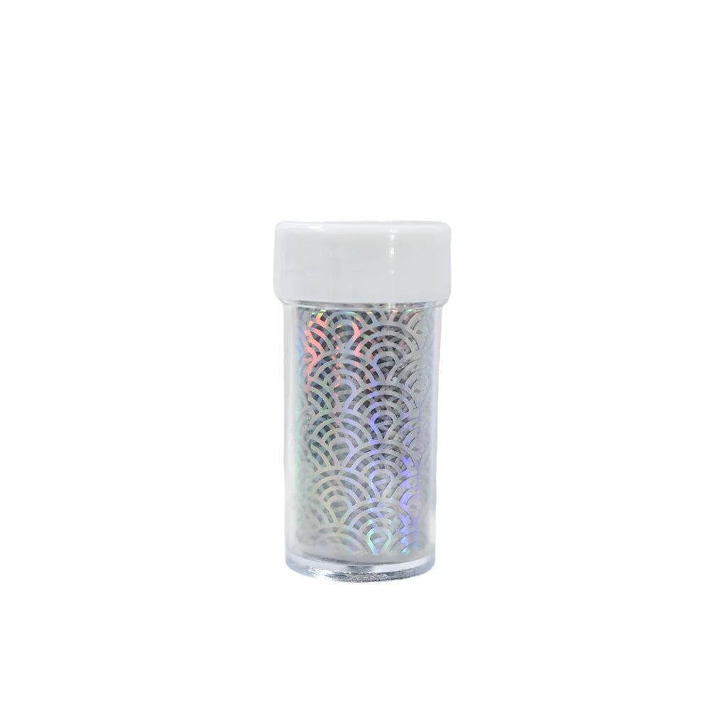 Holographic Wave Nail Foil Strip 100cm