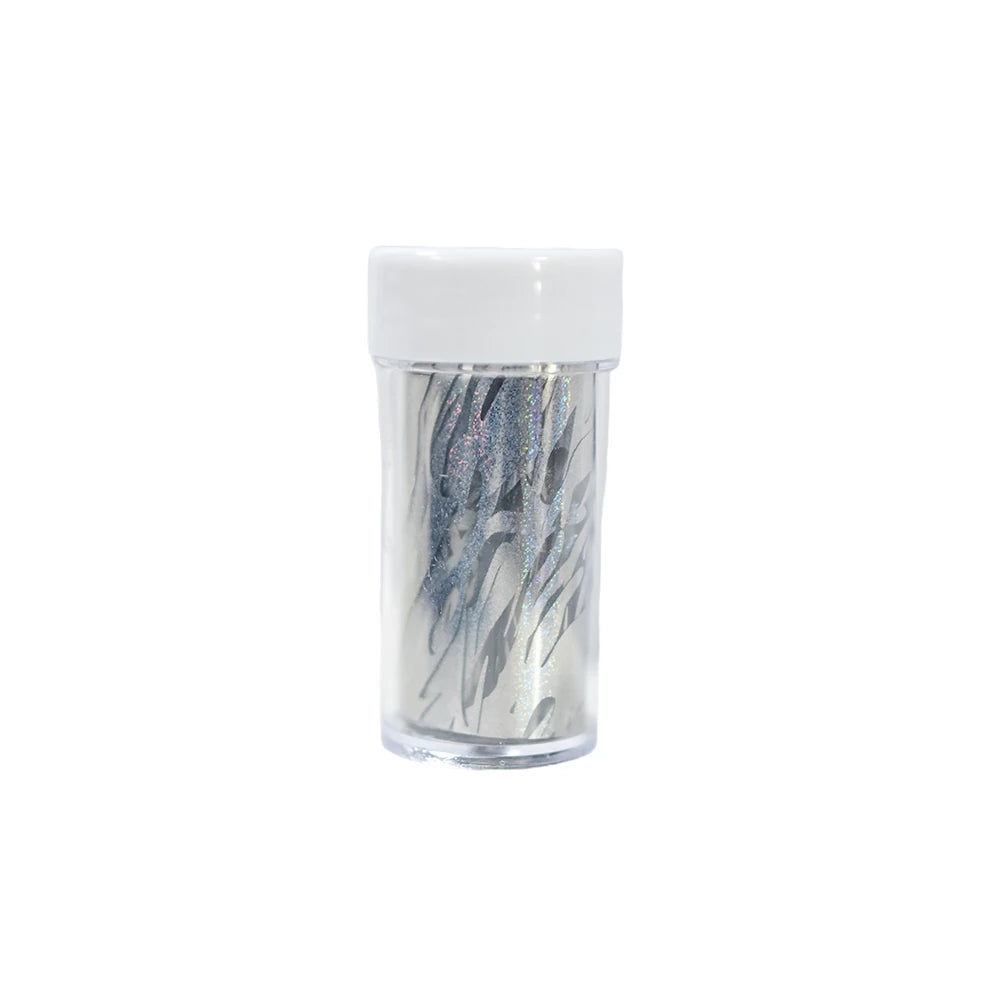 Holographic Zebra Print Nail Foil Strip 100cm