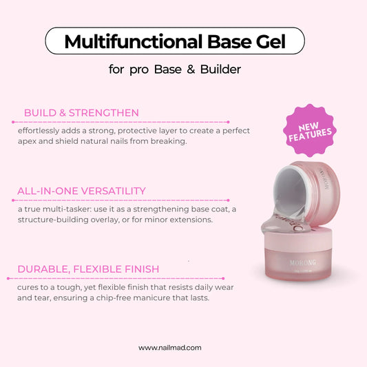 Multi-functional Base Gel "Apex" All-in-One Builder & Strengthening Gel(1.05 oz)