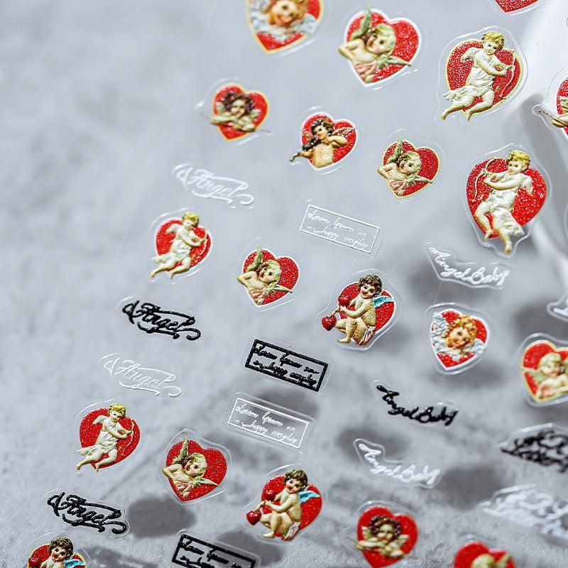 NailMAD Nail Art Stickers Adhesive Cupid Sticker Decals TS1199 - Nail MAD
