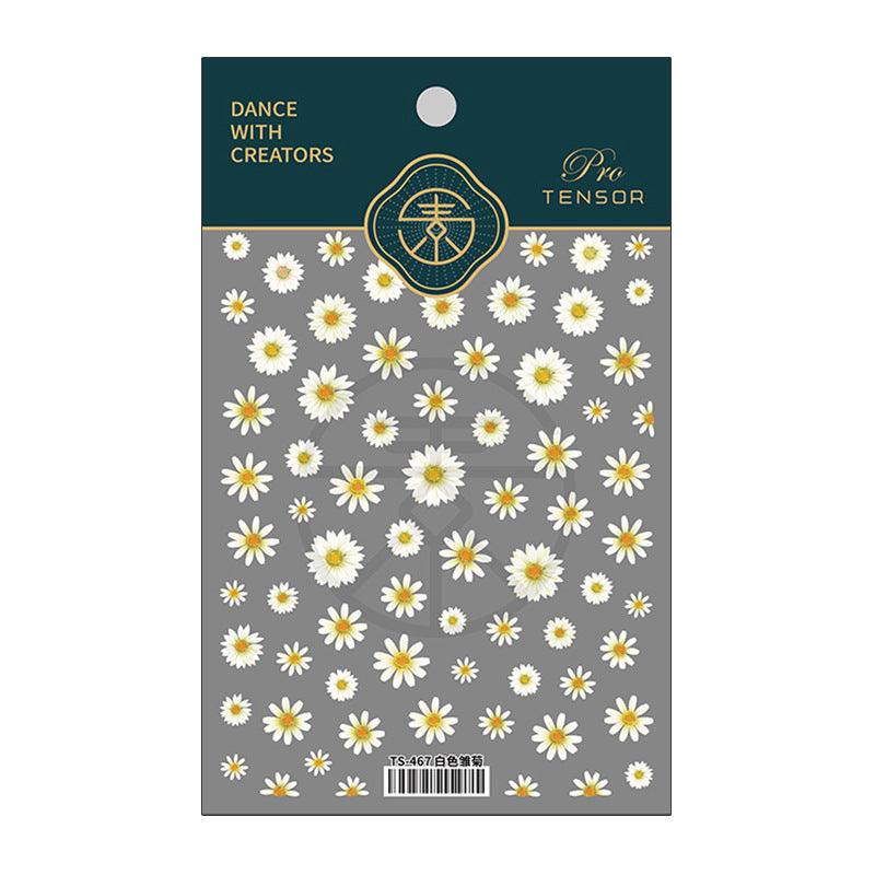 NailMAD Nail Art Stickers Adhesive Daisy Flower 3D Sticker Decals TS467 - Nail MAD