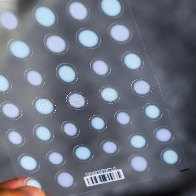 NailMAD Nail Art Stickers Adhesive Gradient Dots 3D Adhesive Decals TS500 - Nail MAD