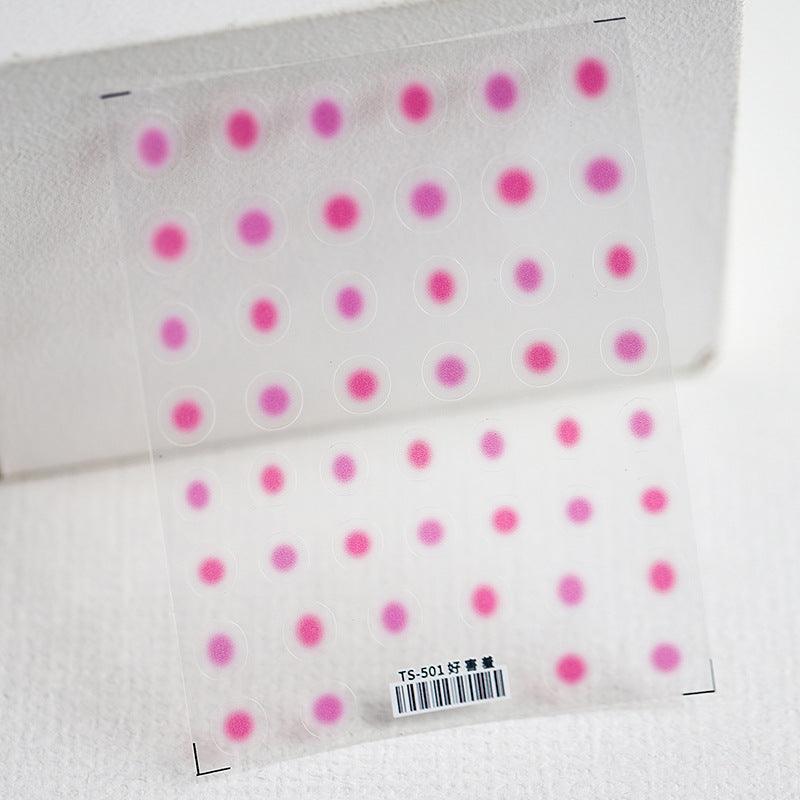 NailMAD Nail Art Stickers Adhesive Gradient Dots 3D Adhesive Decals TS500 - Nail MAD