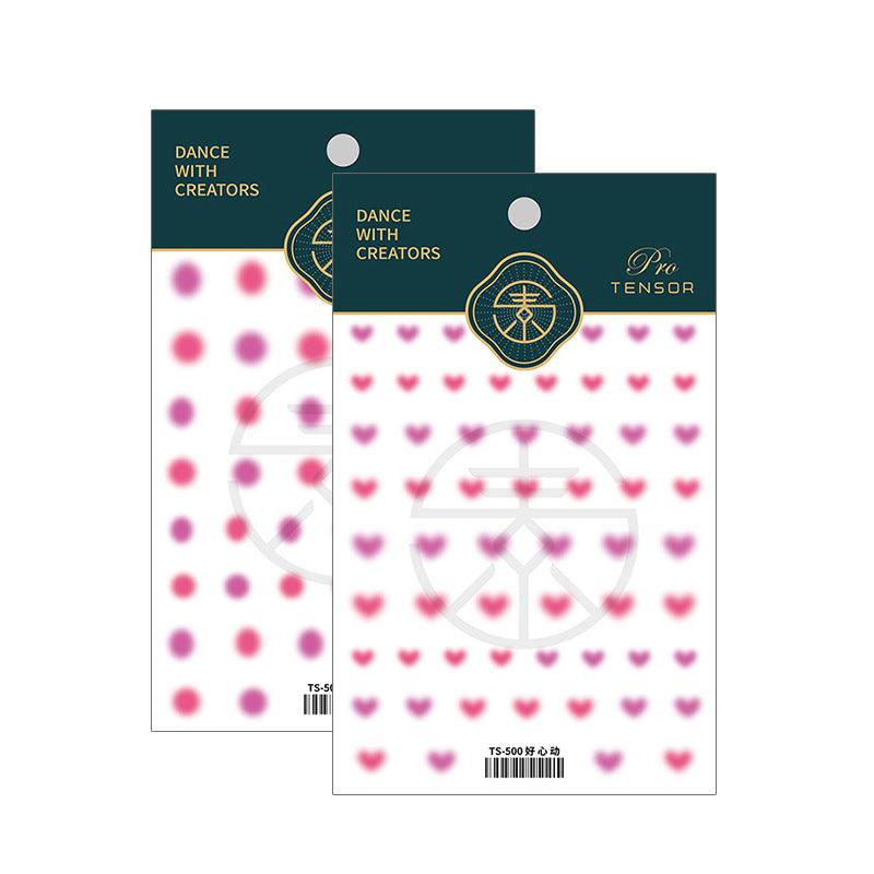 NailMAD Nail Art Stickers Adhesive Gradient Dots 3D Adhesive Decals TS500 - Nail MAD