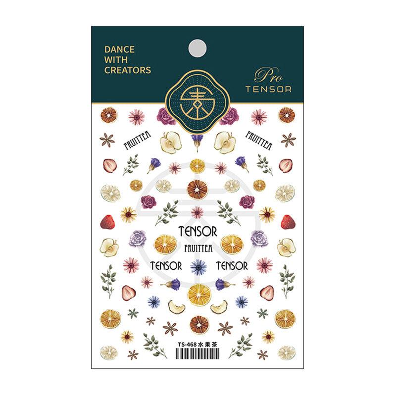 NailMAD Nail Art Stickers Adhesive Dried Fruit 3D Adhesive Decals TS468 - Nail MAD