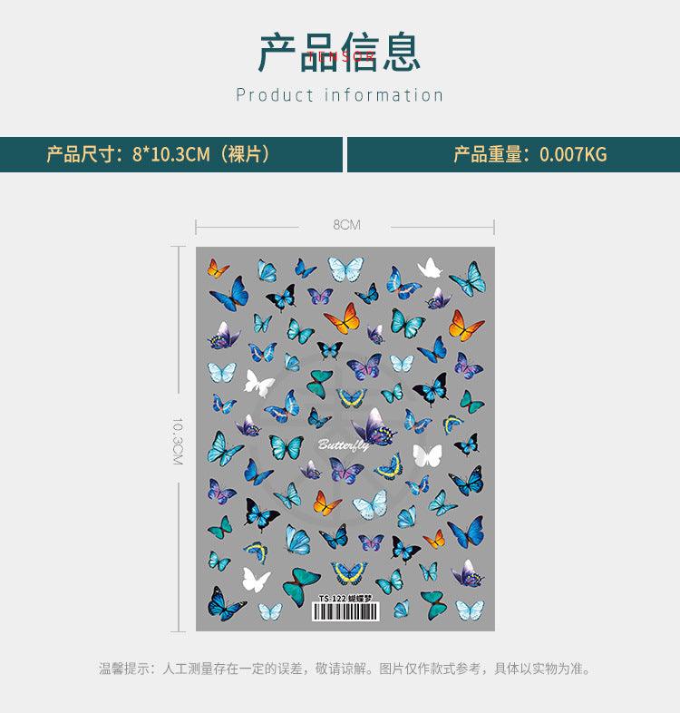 NailMAD Nail Art Stickers Adhesive Embossed Bowtie Ribbon Sticker Decals TS897 - Nail MAD