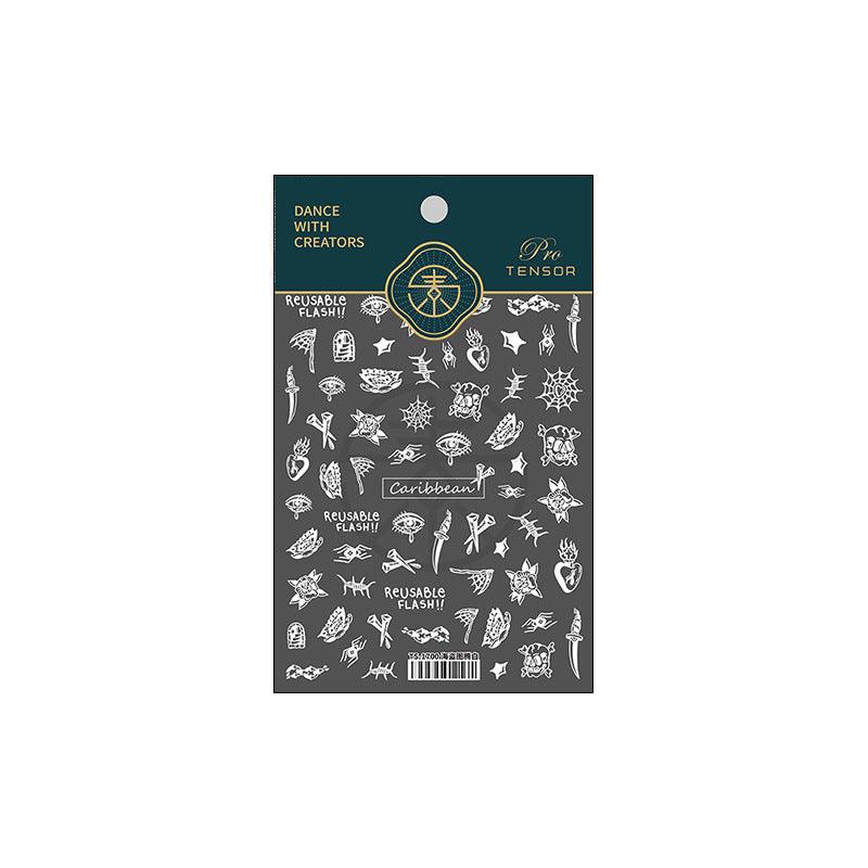 Tensor Nail Art Stickers Pirate Totem Sticker Decals - Nail MAD