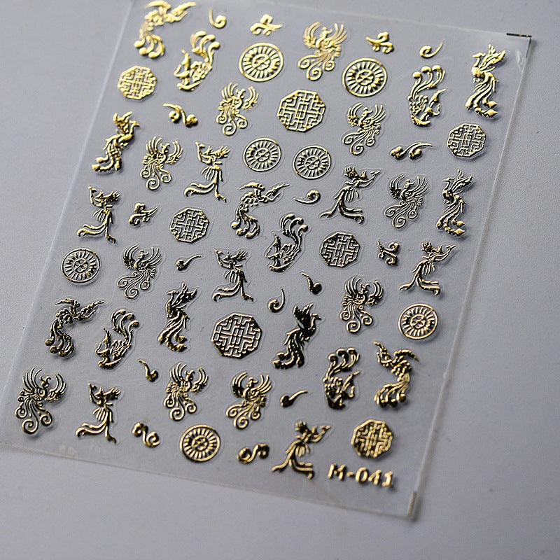 Tensor Nail Art Stickers Metal Colors Lines Sticker Decals - Nail MAD