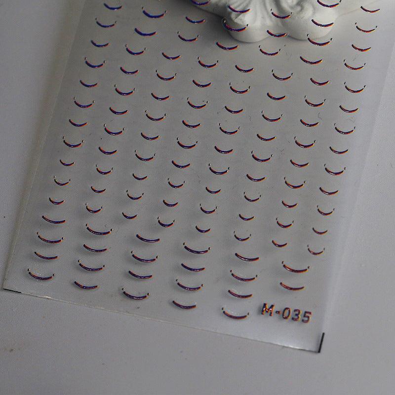 Tensor Nail Art Stickers Metal Colors Lines Sticker Decals - Nail MAD