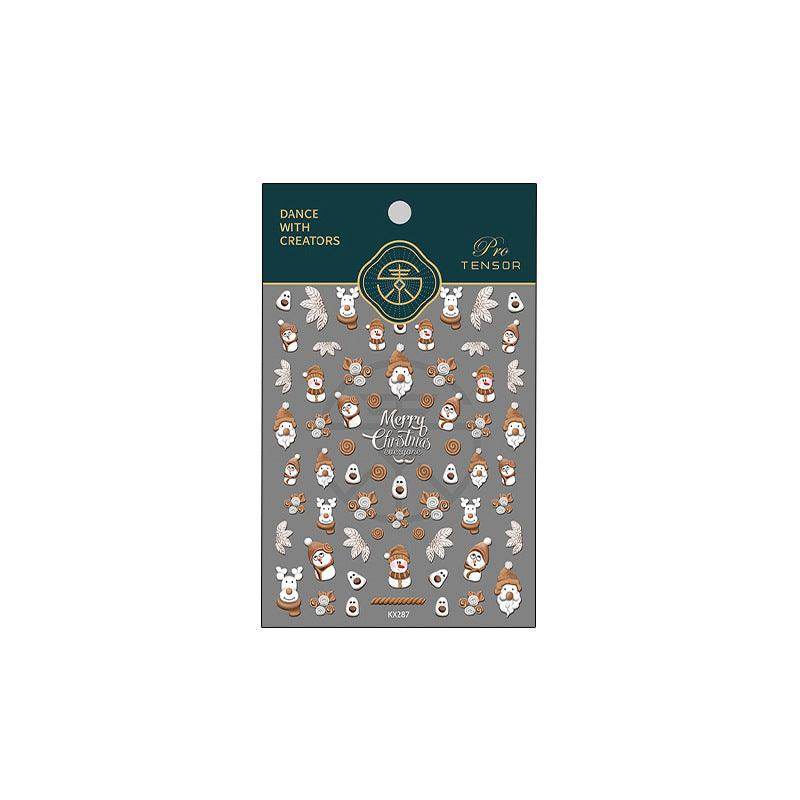 Nail Art Stickers Adhesive Slider Christmas Snowman Sticker Decals - Nail MAD