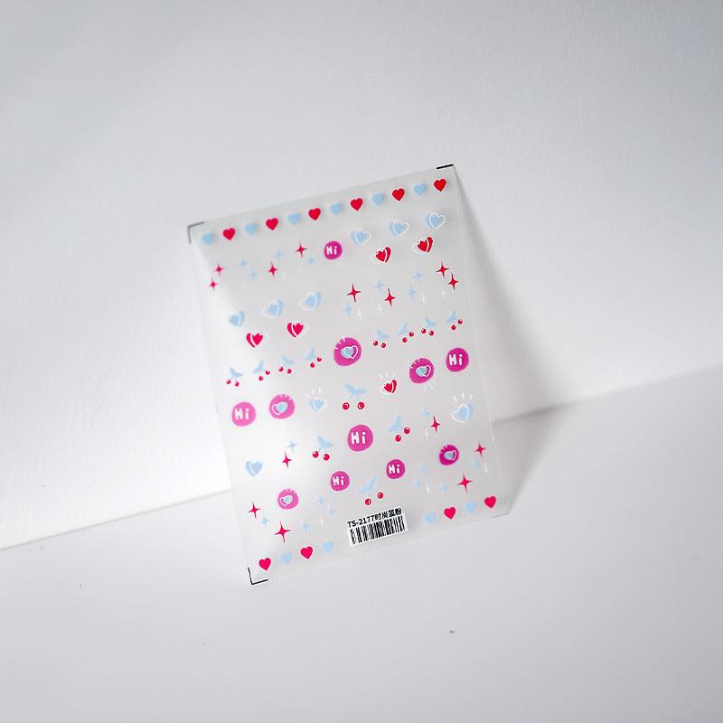 Tensor Nail Art Stickers Embossed Cherry Sticker Decals TS2177 - Nail MAD