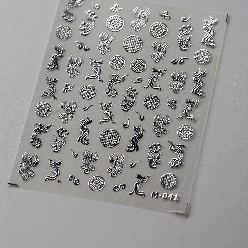 Tensor Nail Art Stickers Metal Colors Lines Sticker Decals - Nail MAD