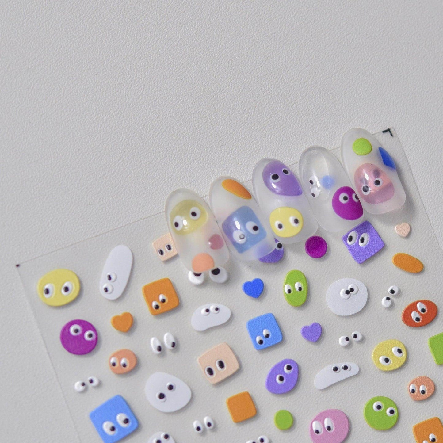 Cow Print Nail Art Stickers Adhesive Embossed Cute Bear Bunny Flower Sticker Decals to3054 - Nail MAD