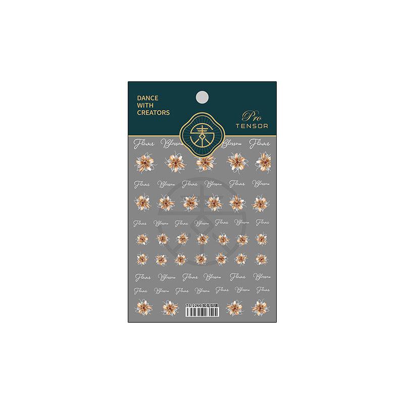 Tensor Nail Art Stickers Blooming Flowers Sticker Decals - Nail MAD