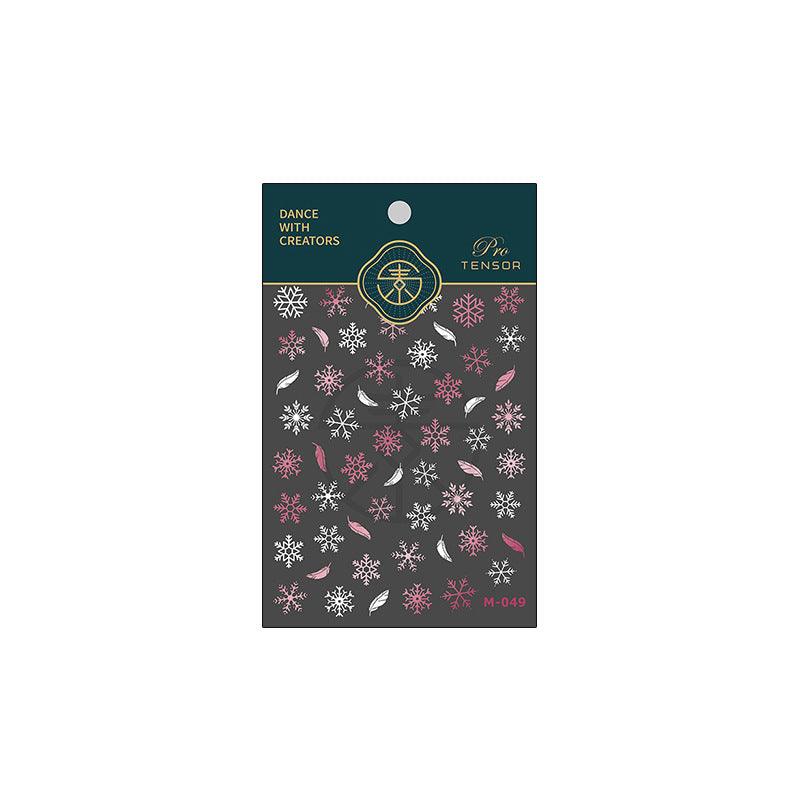 Tensor Nail Art Stickers Snowflake Sticker Decals M049 - Nail MAD