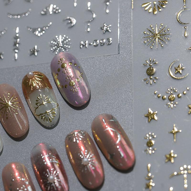 Tensor Nail Art Stickers Metal Colors Series Sticker Decals - Nail MAD