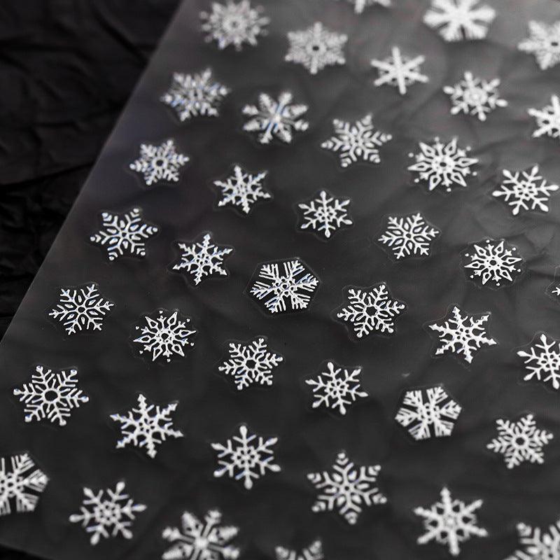 Tensor Nail Art Stickers Gold Snowflake Sticker Decals M059 - Nail MAD