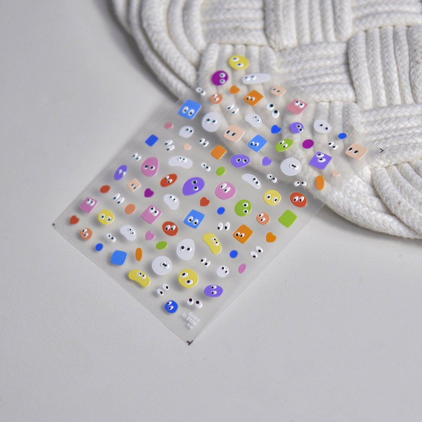 Cow Print Nail Art Stickers Adhesive Embossed Cute Bear Bunny Flower Sticker Decals to3054 - Nail MAD
