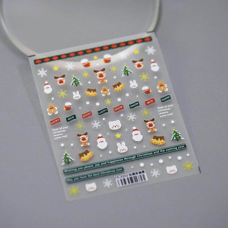 Nail Art Stickers Adhesive Slider Christmas Sticker Decals - Nail MAD
