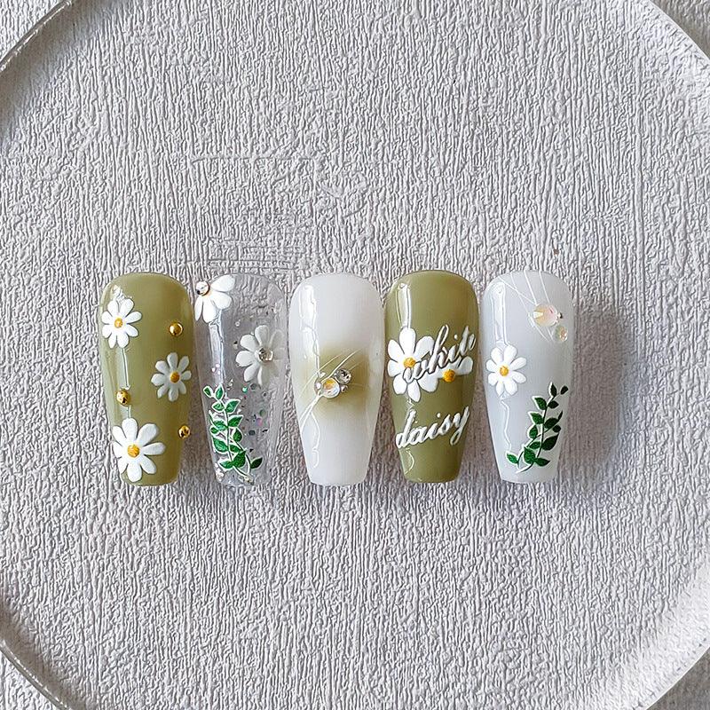 Tensor Nail Art Stickers Embossed Daisy Flower Sticker Decals TS2373 - Nail MAD