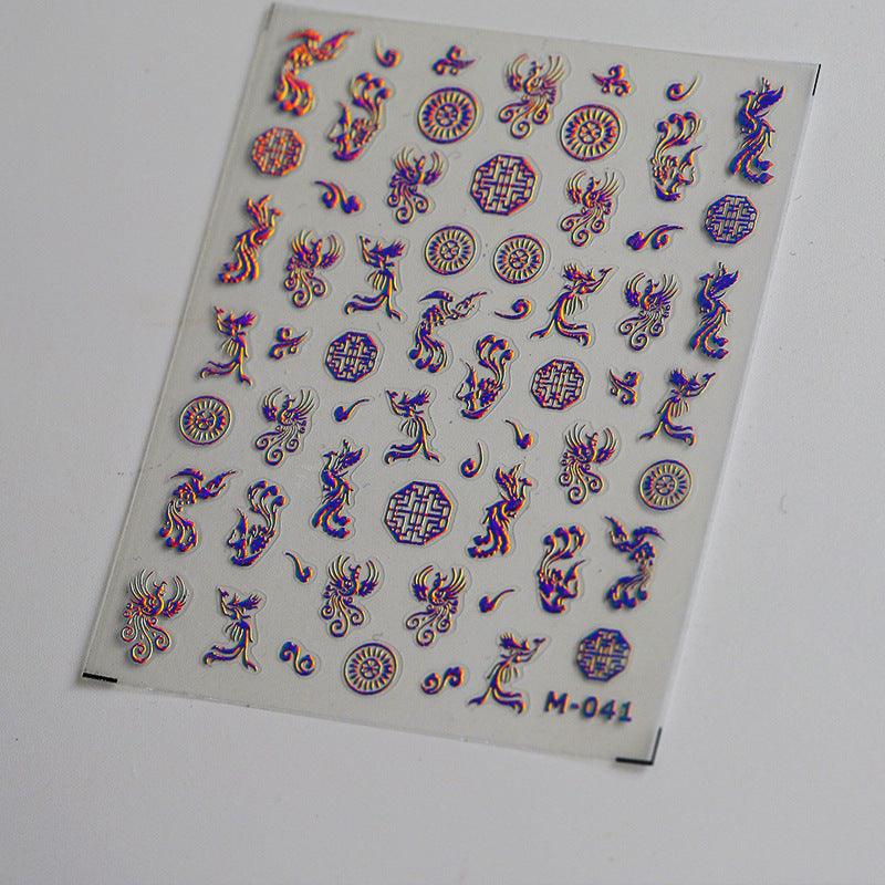 Tensor Nail Art Stickers Metal Colors Lines Sticker Decals - Nail MAD