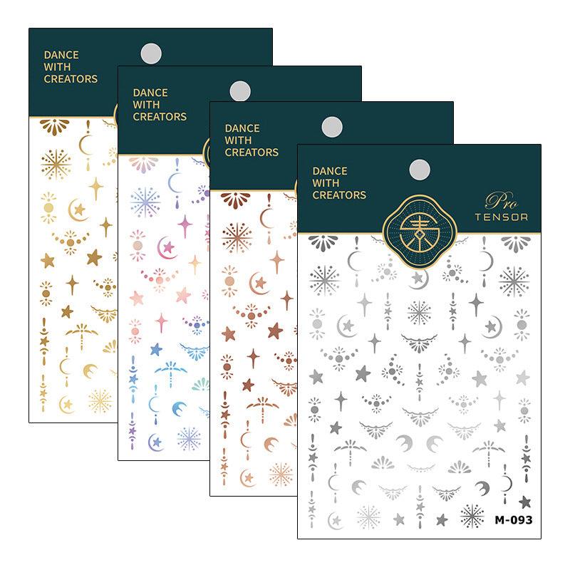Tensor Nail Art Stickers Metal Colors Series Sticker Decals - Nail MAD