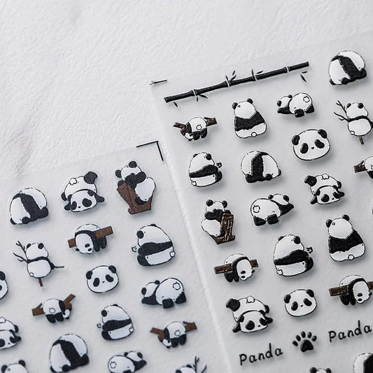 Panda Nail Art Stickers Adhesive Sticker Decals TS2667