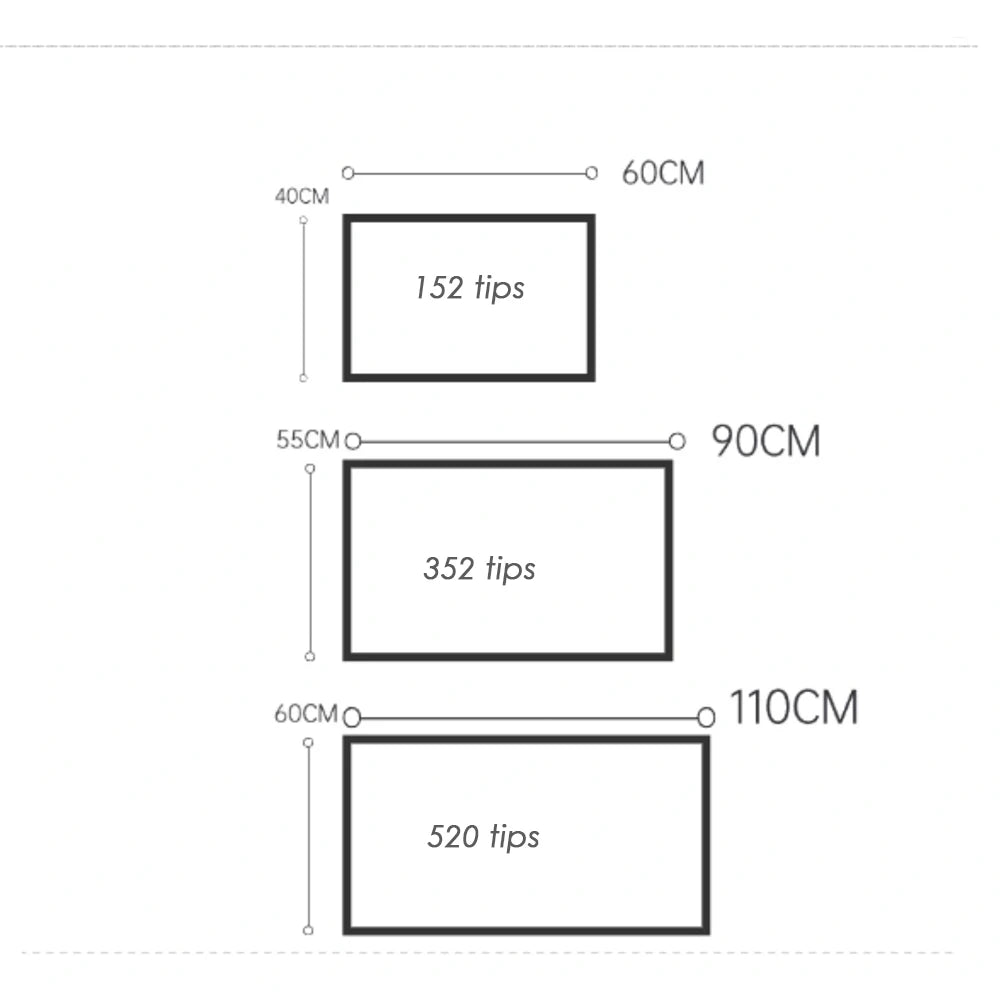 Tilted Nail Color Swatch Board, perfect for nail salon