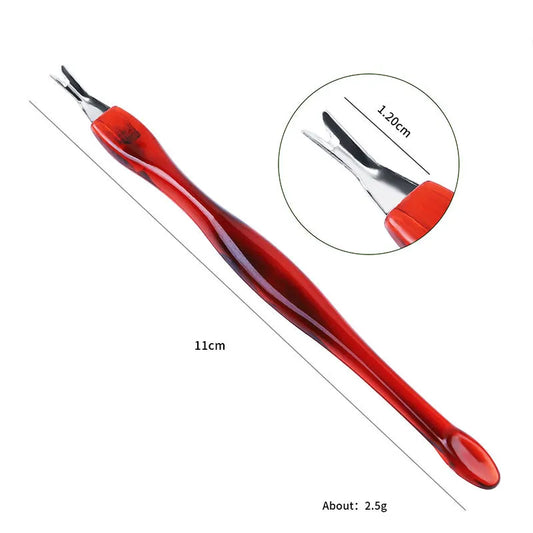 V-Shaped Cuticle Trimmer & Pusher for Nail Care