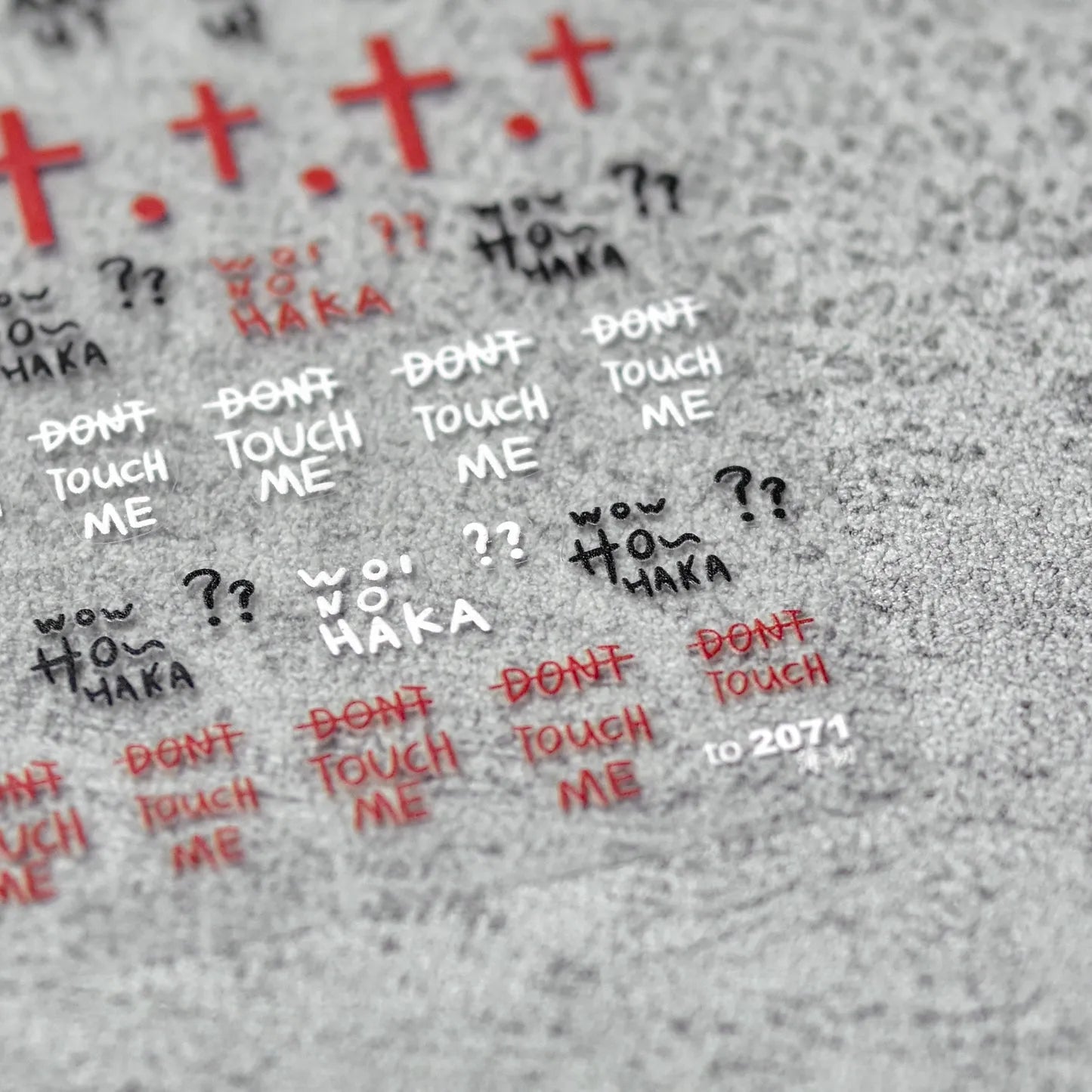 Letter Words Nail Stickers Ultra Thin 3D Sticker Decals to2071