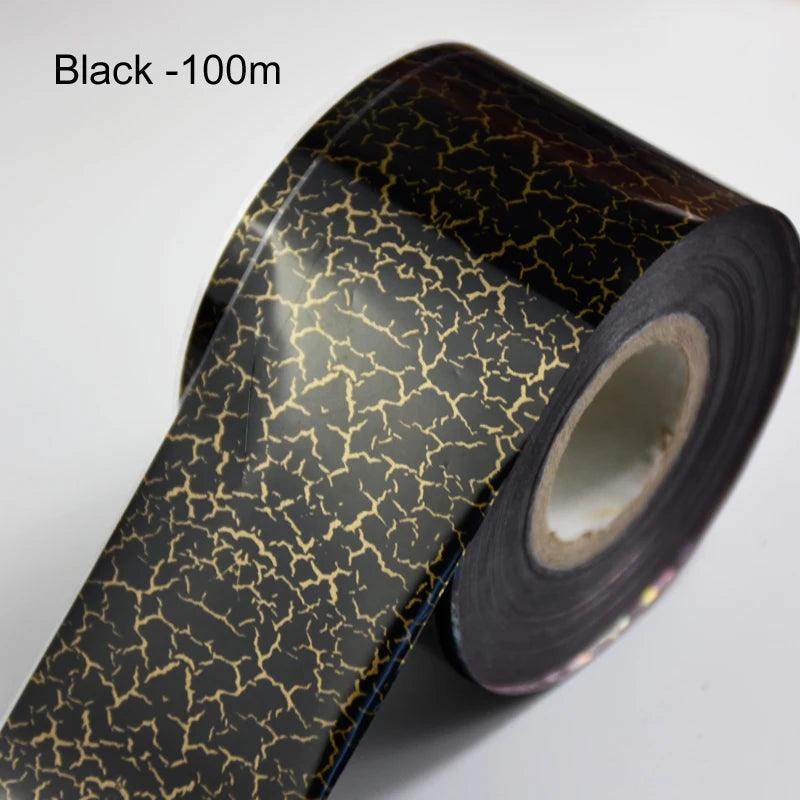 100Mx4cm Marble Shell Nail Art Transfer Foil Paper - Nail MAD