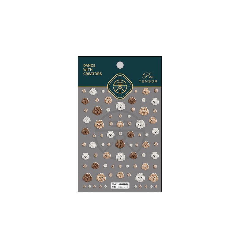 NailMAD Nail Art Stickers Adhesive Embossed Knitting Sweater Sticker Decals TS1125 - Nail MAD