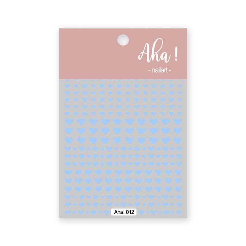 Hollow Love Heart Nail Art Stickers Adhesive 3D Decals Aha - Nail MAD